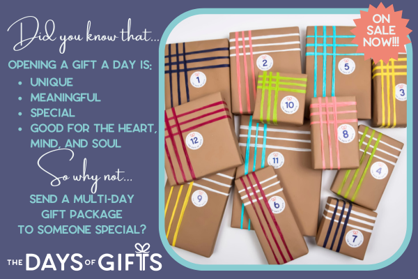 What is The Days of Gifts? A multi-day gifting experience for every holiday and occasion, featuring Just Because, Birthday, Anniversary, Hanukkah, and Christmas gifts.