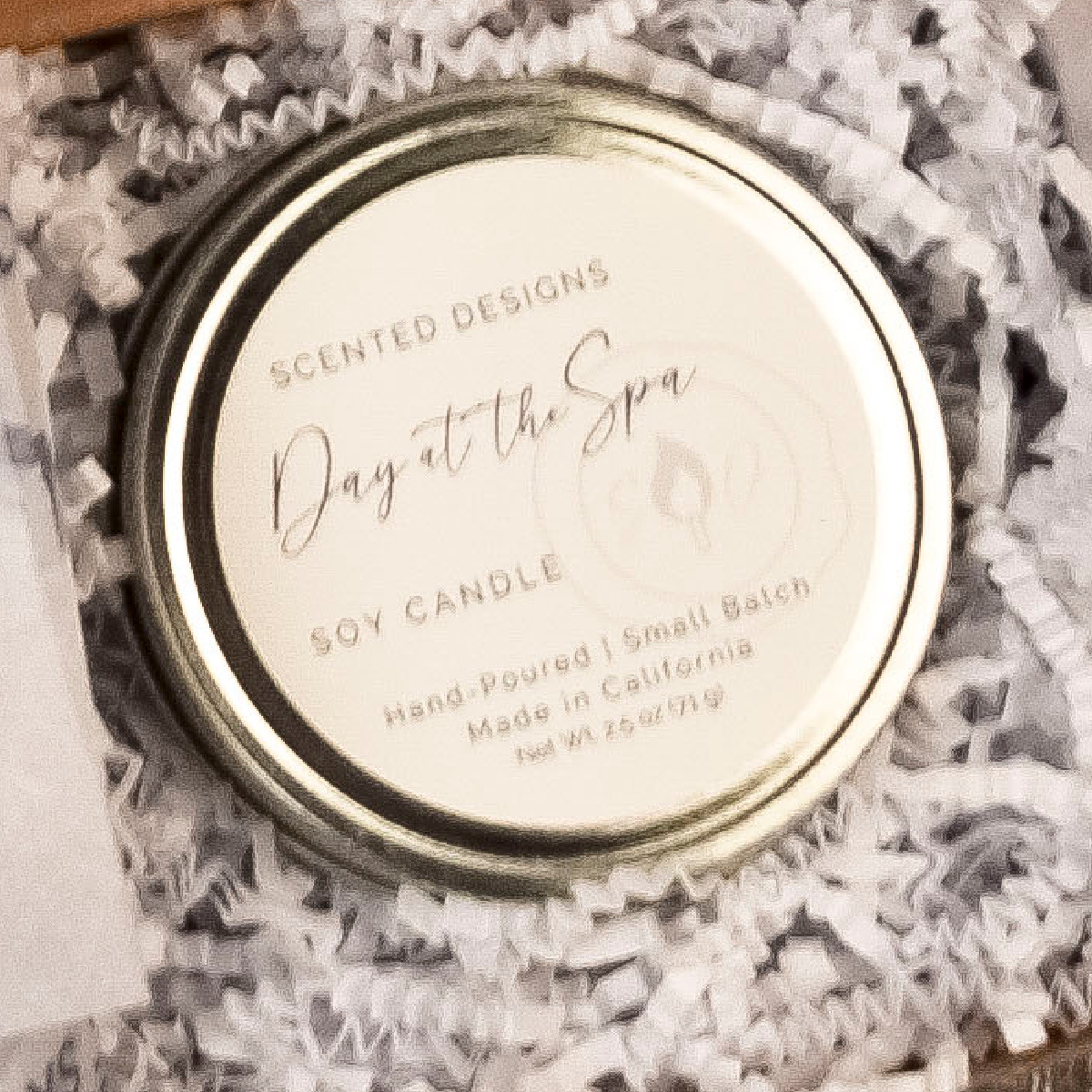 Day at the Spa Candle, Mini Mason Jar, Packaged