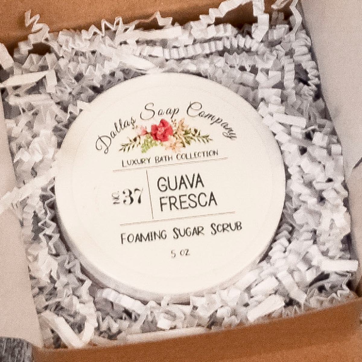 Guava Fresca Foaming Sugar Body Scrub, Packaged